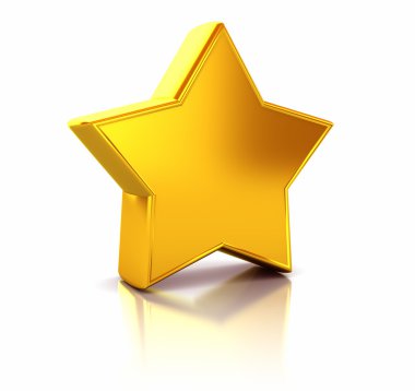 Golden star clipart