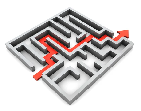 O labirinto — Fotografia de Stock