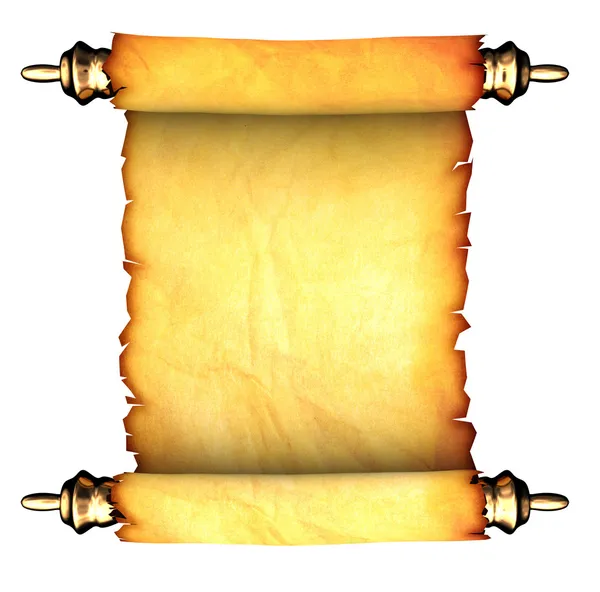 Древний бумажный свиток — стоковое фото