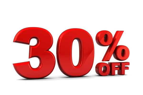 Illustration Percent Discount Sign White Background — Stock Photo, Image