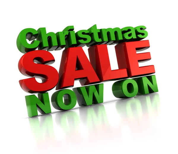 Απεικόνιση Του Χριστούγεννα Πώληση Σήμα Πάνω Από Λευκό Φόντο — Φωτογραφία Αρχείου