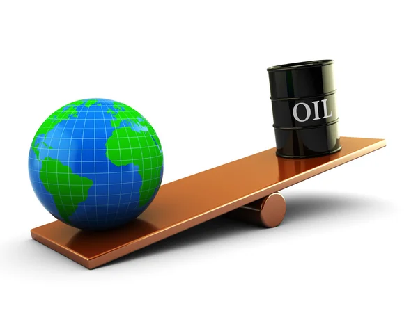 Oil and earth — Stock Photo, Image
