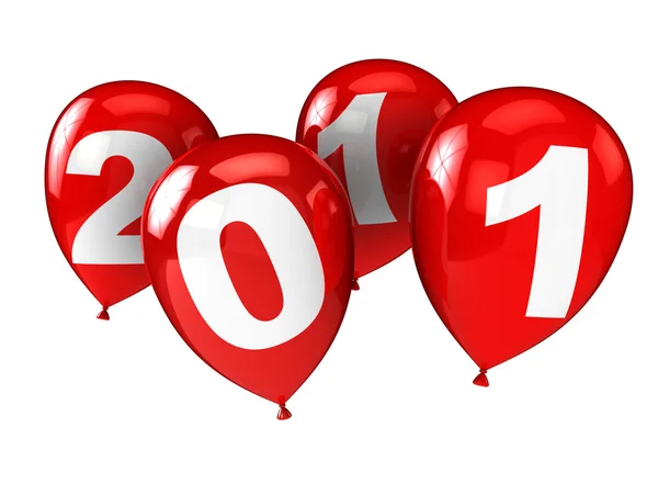 New year party balloons — Stock Photo, Image