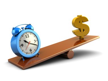 Time and money clipart