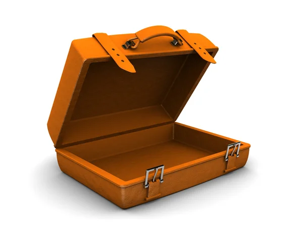 Orange travel case — Stock Photo, Image