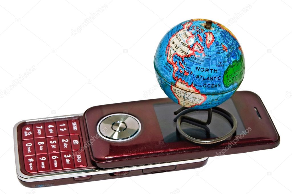 Small World Globe and Cell Phone