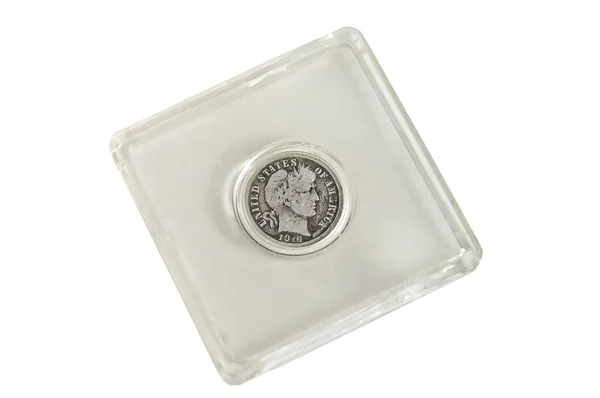 Coin in Plastic — Stock Photo, Image