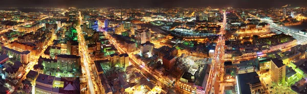 Panorama de ville nocturne — Photo