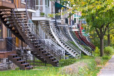 Montreal stairs clipart