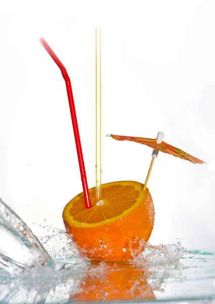 Salpicadura naranja — Foto de Stock