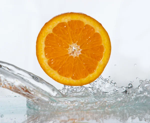 Orange splash — Stock Photo, Image