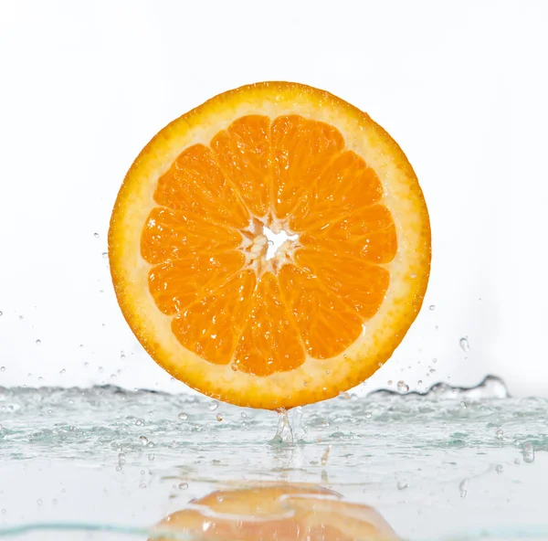 Orangenspritzer — Stockfoto