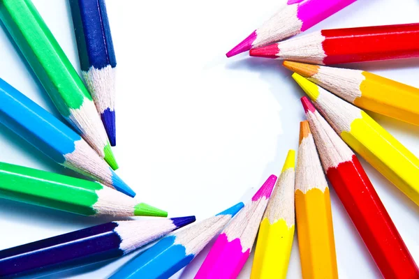 Renk kalemler — Stok fotoğraf