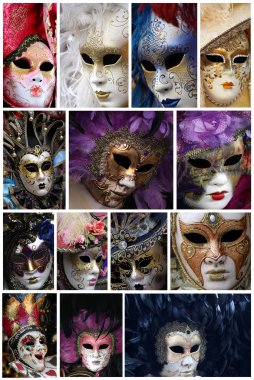 Venetian masks clipart