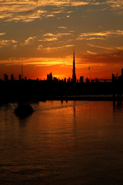 Дубай захід сонця — стокове фото