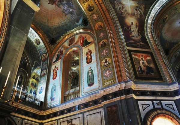 Interior de un templo del Cristo del Salvador, Moscú, Rusia — Foto de Stock