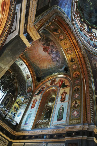 Intérieur d'un temple du Christ Sauveur, Moscou, Russie — Photo