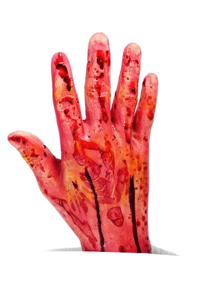 A mão amputada do Halloween — Fotografia de Stock