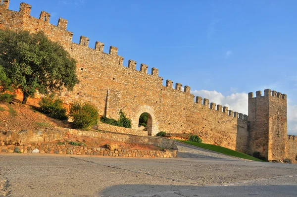 Steinmauer aus Montblanc, Spanien — Stockfoto