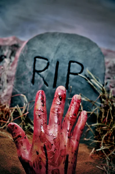 Tomba di Halloween — Foto Stock