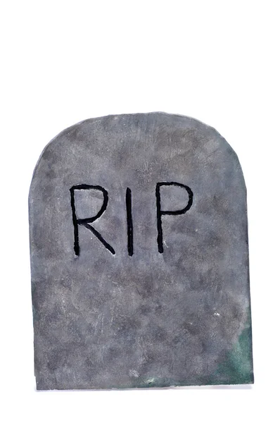 Камень в могиле Хэллоуина — стоковое фото