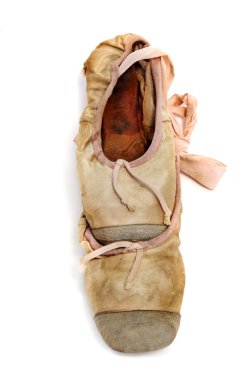 Old pointe shoes clipart