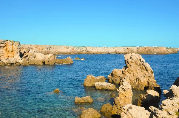 Weergave van punta grossa in menorca, Balearen, Spanje — Stockfoto