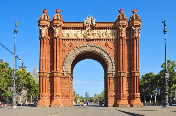 Arco do Triunfo em Barcelona, Espanha — Fotografia de Stock