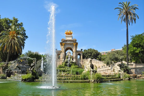 Fontän av parc de la ciutadella, barcelona, Spanien — Stockfoto