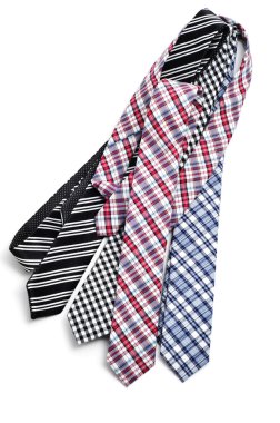 Ties of different colors clipart