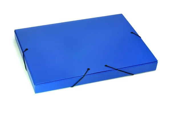 Голубой портфель — стоковое фото