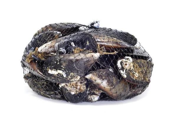 Mussels in a bag — Stock Photo, Image
