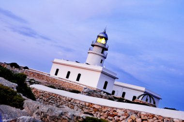 View of Cavalleria beacon in Menorca, Balearic Islands, Spain clipart