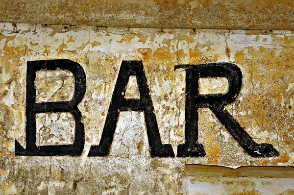 Bar znak — Zdjęcie stockowe