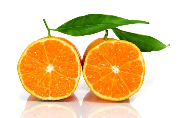Close-up van sommige mandarijnen — Stockfoto