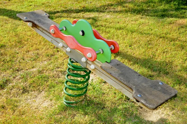 Wooden swing — Stock Photo, Image