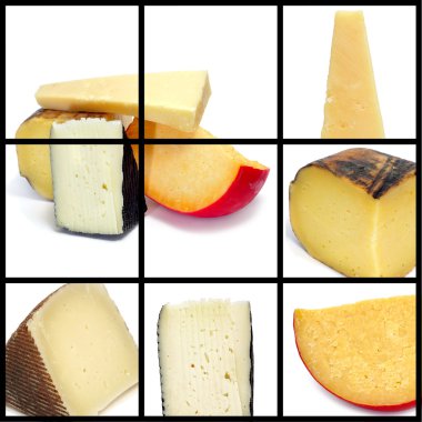 Cheese collage clipart