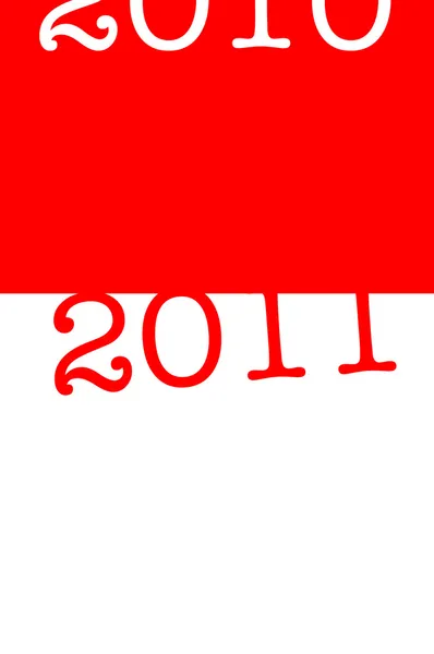 Is ending 2010 and beginning 2011 — Stock Photo, Image