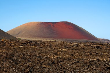 Timanfaya volcano, Lanzarote, Spain clipart