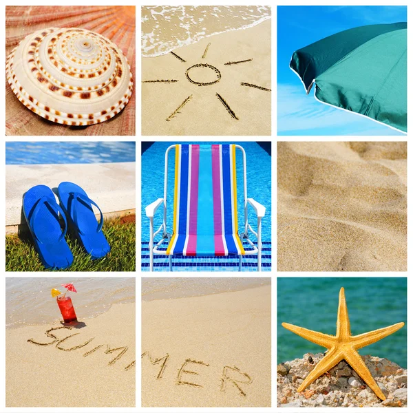 Sommar collage — Stockfoto