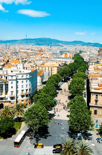 Ла Рамбла в Барселоне, Испания — стоковое фото