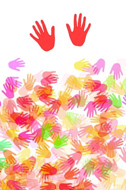 Hands background clipart