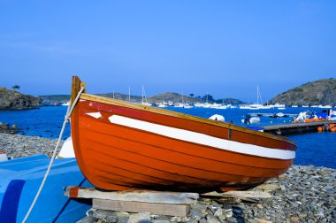 bir tekne portlligat, cadaques, İspanya