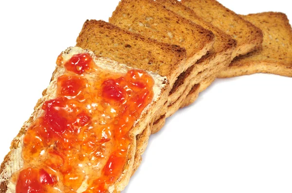 Brot und Marmelade — Stockfoto