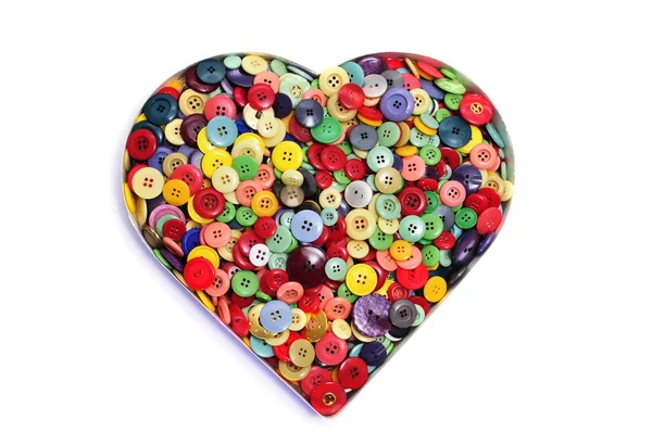 Botones corazón — Foto de Stock