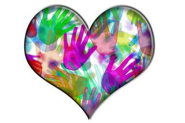 Hands heart clipart