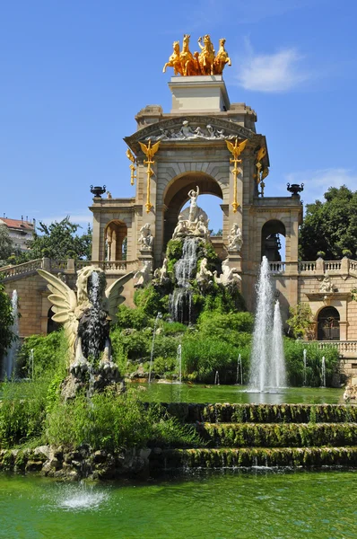 Fontein van parc de la ciutadella, in barcelona, Spanje — Stockfoto