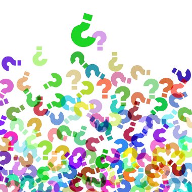 Question marks background clipart