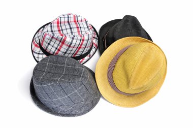 A pile of different hats clipart