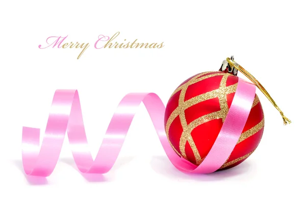 Merry christmas written in a white background — Stock Photo, Image